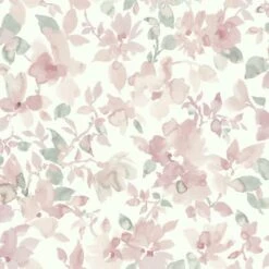 RoomMates Watercolor Floral Peel & Stick Wallpaper Pink/Green -Michaels Decor Sale D372492S 1 1