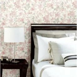 RoomMates Watercolor Floral Peel & Stick Wallpaper Pink/Green -Michaels Decor Sale D372492S 2