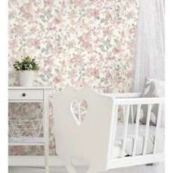 RoomMates Watercolor Floral Peel & Stick Wallpaper Pink/Green -Michaels Decor Sale D372492S 4