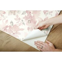 RoomMates Watercolor Floral Peel & Stick Wallpaper Pink/Green -Michaels Decor Sale D372492S 8