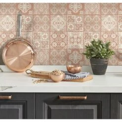 RoomMates Marrakesh Tile Peel & Stick Wallpaper Clay/Gray -Michaels Decor Sale D372554S 2