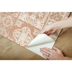 RoomMates Marrakesh Tile Peel & Stick Wallpaper Clay/Gray -Michaels Decor Sale D372554S 7