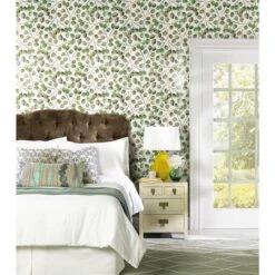 RoomMates Cat Coquillette Eucalyptus Peel & Stick Wallpaper Green And White -Michaels Decor Sale D372594S 5