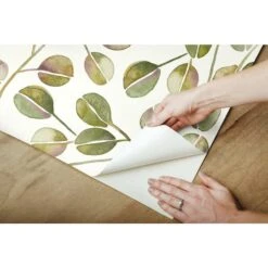 RoomMates Cat Coquillette Eucalyptus Peel & Stick Wallpaper Green And White -Michaels Decor Sale D372594S 8