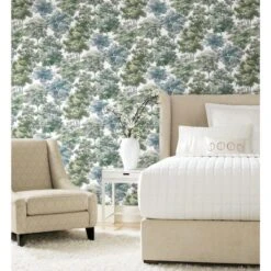 RoomMates Old World Trees Peel & Stick Wallpaper Green, Blue -Michaels Decor Sale D372599S 4