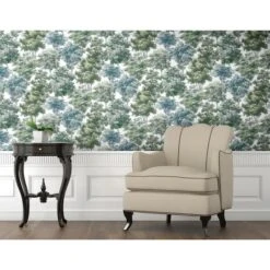RoomMates Old World Trees Peel & Stick Wallpaper Green, Blue -Michaels Decor Sale D372599S 6