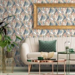 RoomMates Hearts Of Palm Peel & Stick Wallpaper Blue/Pink -Michaels Decor Sale D372698S 3