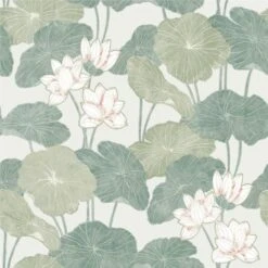 RoomMates Lily Pad Peel & Stick Wallpaper Beige/Green