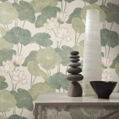 RoomMates Lily Pad Peel & Stick Wallpaper Beige/Green -Michaels Decor Sale D372826S 4