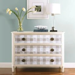 RoomMates Buffalo Plaid Peel & Stick Wallpaper Neutral 14 RoomMates Buffalo Plaid Peel & Stick Wallpaper Neutral -Michaels Decor Sale D372831S 2