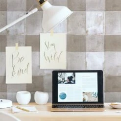 RoomMates Buffalo Plaid Peel & Stick Wallpaper Neutral 16 RoomMates Buffalo Plaid Peel & Stick Wallpaper Neutral -Michaels Decor Sale D372831S 4