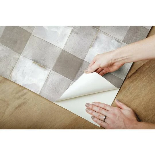 RoomMates Buffalo Plaid Peel & Stick Wallpaper Neutral 10 RoomMates Buffalo Plaid Peel & Stick Wallpaper Neutral - Image 8