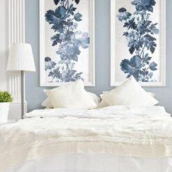 RoomMates Vintage Floral Stripe Peel & Stick Wallpaper Blue -Michaels Decor Sale D372835S 4