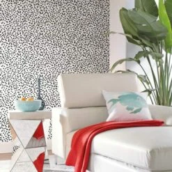 RoomMates Confetti Peel & Stick Wallpaper Black And White -Michaels Decor Sale D372843S 2