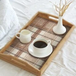 RoomMates Tweed Plaid Peel & Stick Wallpaper Brown -Michaels Decor Sale D372844S 3