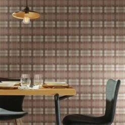 RoomMates Tweed Plaid Peel & Stick Wallpaper Brown -Michaels Decor Sale D372844S 4