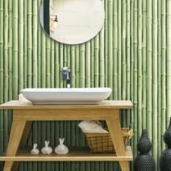 RoomMates Bamboo Peel & Stick Wallpaper Green -Michaels Decor Sale D372853S 4