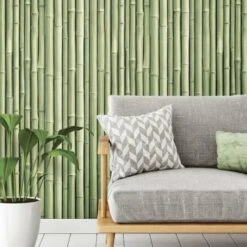 RoomMates Bamboo Peel & Stick Wallpaper Green -Michaels Decor Sale D372853S 7