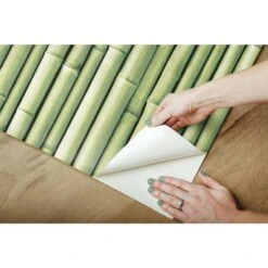 RoomMates Bamboo Peel & Stick Wallpaper Green -Michaels Decor Sale D372853S 8