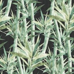 RoomMates Lucky Bamboo Peel & Stick Wallpaper Black/Green