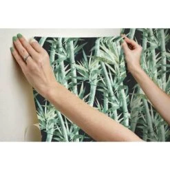 RoomMates Lucky Bamboo Peel & Stick Wallpaper Black/Green -Michaels Decor Sale D372902S 11