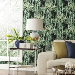 RoomMates Lucky Bamboo Peel & Stick Wallpaper Black/Green -Michaels Decor Sale D372902S 3