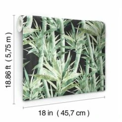 RoomMates Lucky Bamboo Peel & Stick Wallpaper Black/Green -Michaels Decor Sale D372902S 9