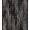 RoomMates Debonair Geometric Peel & Stick Wallpaper Black