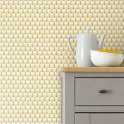 RoomMates 3D Petite Hexagons Peel & Stick Wallpaper Yellow -Michaels Decor Sale D372946S 3