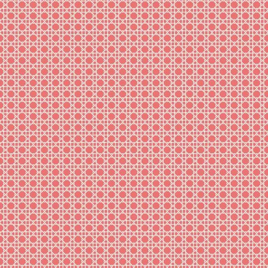 RoomMates Caning Peel & Stick Wallpaper Coral 5 RoomMates Caning Peel & Stick Wallpaper Coral - Image 3
