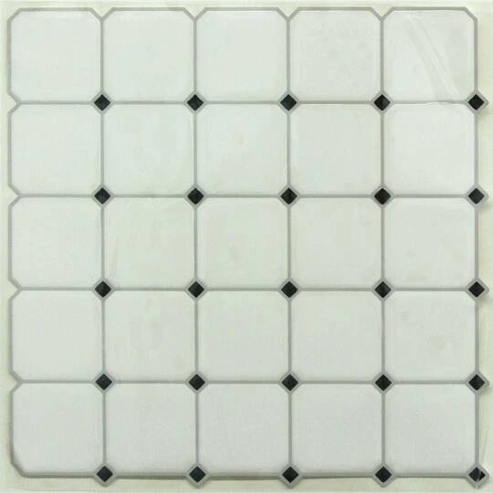 RoomMates Black & White Diamond Backsplash StickTiles® 4 RoomMates Black & White Diamond Backsplash StickTiles® - Image 2