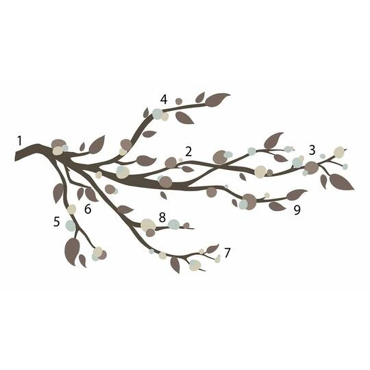 RoomMates Mod Branch Peel & Stick Wall Decals 4 RoomMates Mod Branch Peel & Stick Wall Decals - Image 2