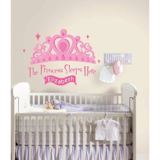 RoomMates Princess Sleeps Here Giant Decal With Personalization 7 RoomMates Princess Sleeps Here Giant Decal With Personalization - Image 5