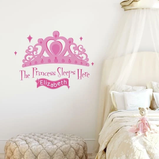 RoomMates Princess Sleeps Here Giant Decal With Personalization 5 RoomMates Princess Sleeps Here Giant Decal With Personalization - Image 3