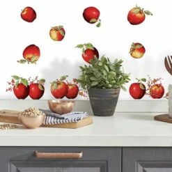 RoomMates Country Apples Peel & Stick Wall Decals -Michaels Decor Sale D373551S 2
