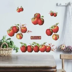 RoomMates Country Apples Peel & Stick Wall Decals -Michaels Decor Sale D373551S 3
