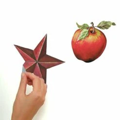 RoomMates Country Apples Peel & Stick Wall Decals -Michaels Decor Sale D373551S 5