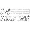 RoomMates Dance, Sing, Love Peel & Stick Wall Decals -Michaels Decor Sale D373558S 1
