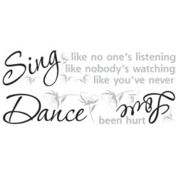 RoomMates Dance, Sing, Love Peel & Stick Wall Decals