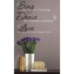 RoomMates Dance, Sing, Love Peel & Stick Wall Decals -Michaels Decor Sale D373558S 3