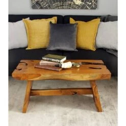 35" Brown Teak Contemporary Coffee Table 13 35" Brown Teak Contemporary Coffee Table -Michaels Decor Sale D373690S 5