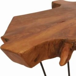 28" Brown Teak Contemporary Coffee Table -Michaels Decor Sale D373709S 5