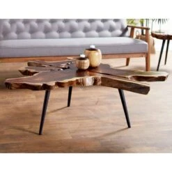 47" Brown Metal Contemporary Coffee Table -Michaels Decor Sale D373710S 9