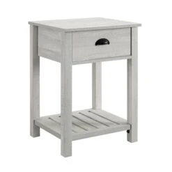 Walker Edison 18" 1-Drawer Country Side Table Stone Gray 13 Walker Edison 18" 1-Drawer Country Side Table Stone Gray -Michaels Decor Sale D374474S 1 1