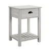 Walker Edison 18" 1-Drawer Country Side Table Stone Gray -Michaels Decor Sale D374474S 1