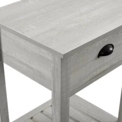 Walker Edison 18" 1-Drawer Country Side Table Stone Gray 18 Walker Edison 18" 1-Drawer Country Side Table Stone Gray -Michaels Decor Sale D374474S 6