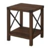 Walker Edison 22" Rustic Wood Side Table Dark Walnut -Michaels Decor Sale D374478S 1