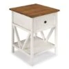 Walker Edison 19" 1-Drawer Wood Side Table Reclaimed Barnwood / White Wash 2 Walker Edison 19" 1-Drawer Wood Side Table Reclaimed Barnwood / White Wash -Michaels Decor Sale D374487S 1