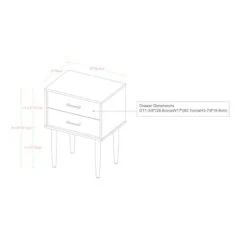 Walker Edison Slate Gray Modern Side Table -Michaels Decor Sale D374493S 7