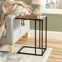 Walker Edison Modern End C Table Mocha 14 Walker Edison Modern End C Table Mocha -Michaels Decor Sale D374495S 3